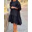 [Elegant Plus Size Dress] Elegant Plus Size Women's French-Inspired Summer Dress | Sleeveless Ruffled Hem Bodycon with Golden Chain Strap, Solid Color Round Neck for Spring/Summer Casual Wear, Cute Dresses