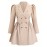 Plus Size - Women'S Elegant Trench Coat - Structured Lapel Collar, Button Front Closure, Non-Stretch Fabric, Chic Office to Party Outerwear for Women, Spring/fall Everyday & Formal Events, Spring Outerwear, Classic Design