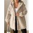 Plus Size - Plus Size, Women'S Plus Size Elegant Teddy Bear Jacket - Cozy Winter Coat with Front Button Closure, Soft Plush & Hooded Collar, Machine Washable (pink) - Casual Outerwear For Cold Weather